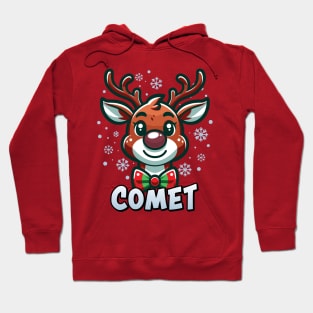 Santa’s Reindeer Comet Xmas Group Costume Hoodie